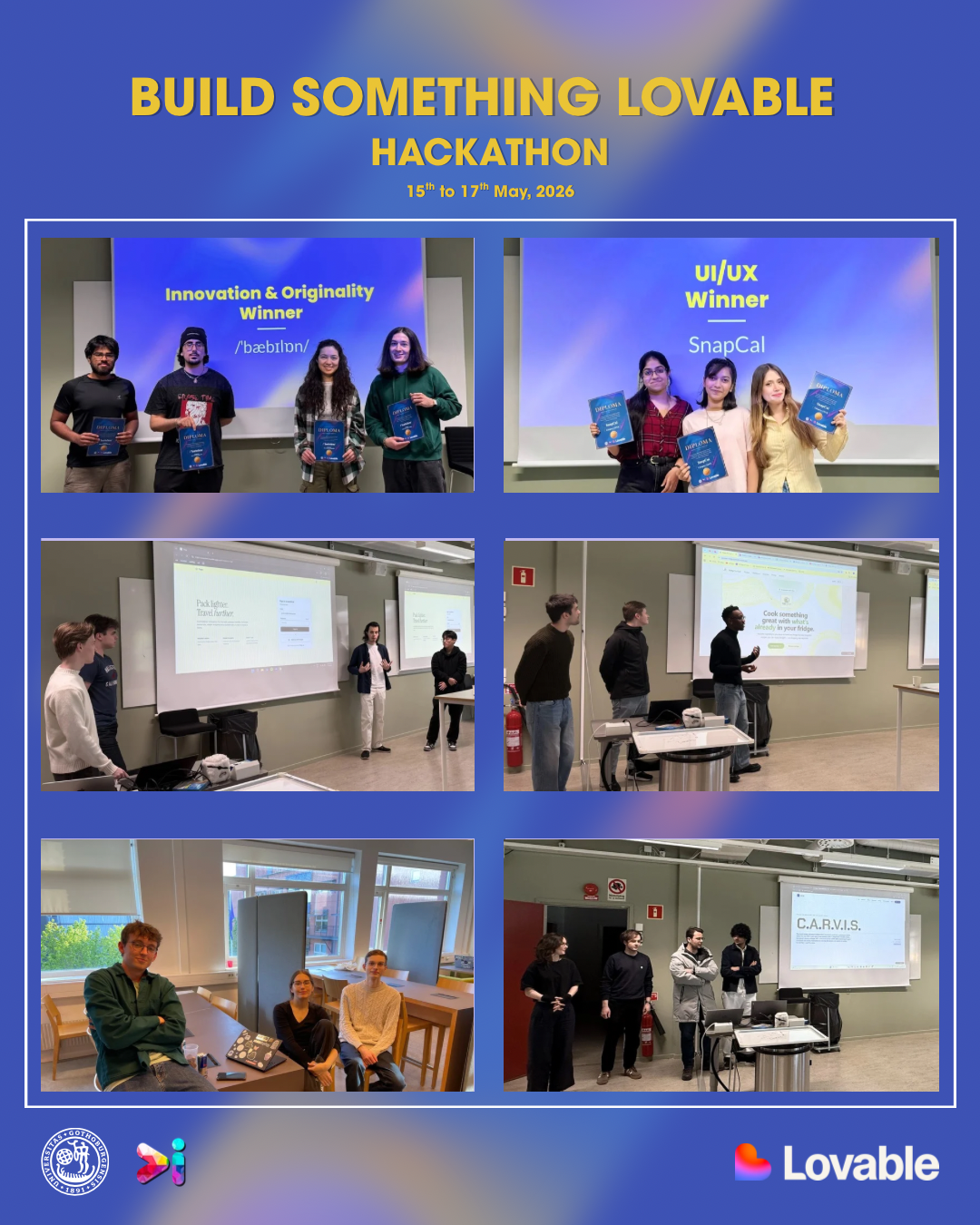 Photo during hackathon
